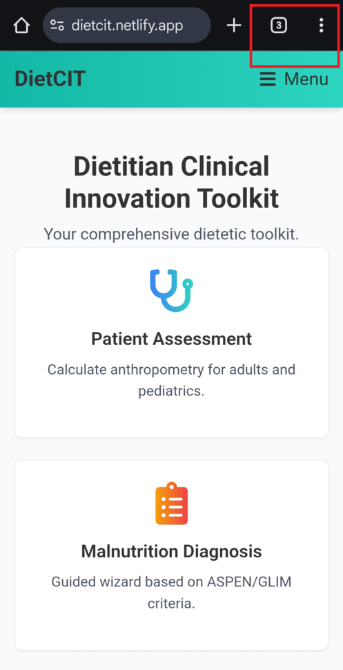 Android PWA installation steps